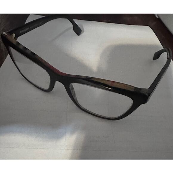 Burberry B2309 3282 Black Check Rectangular Eyeglasses with Case main image 4